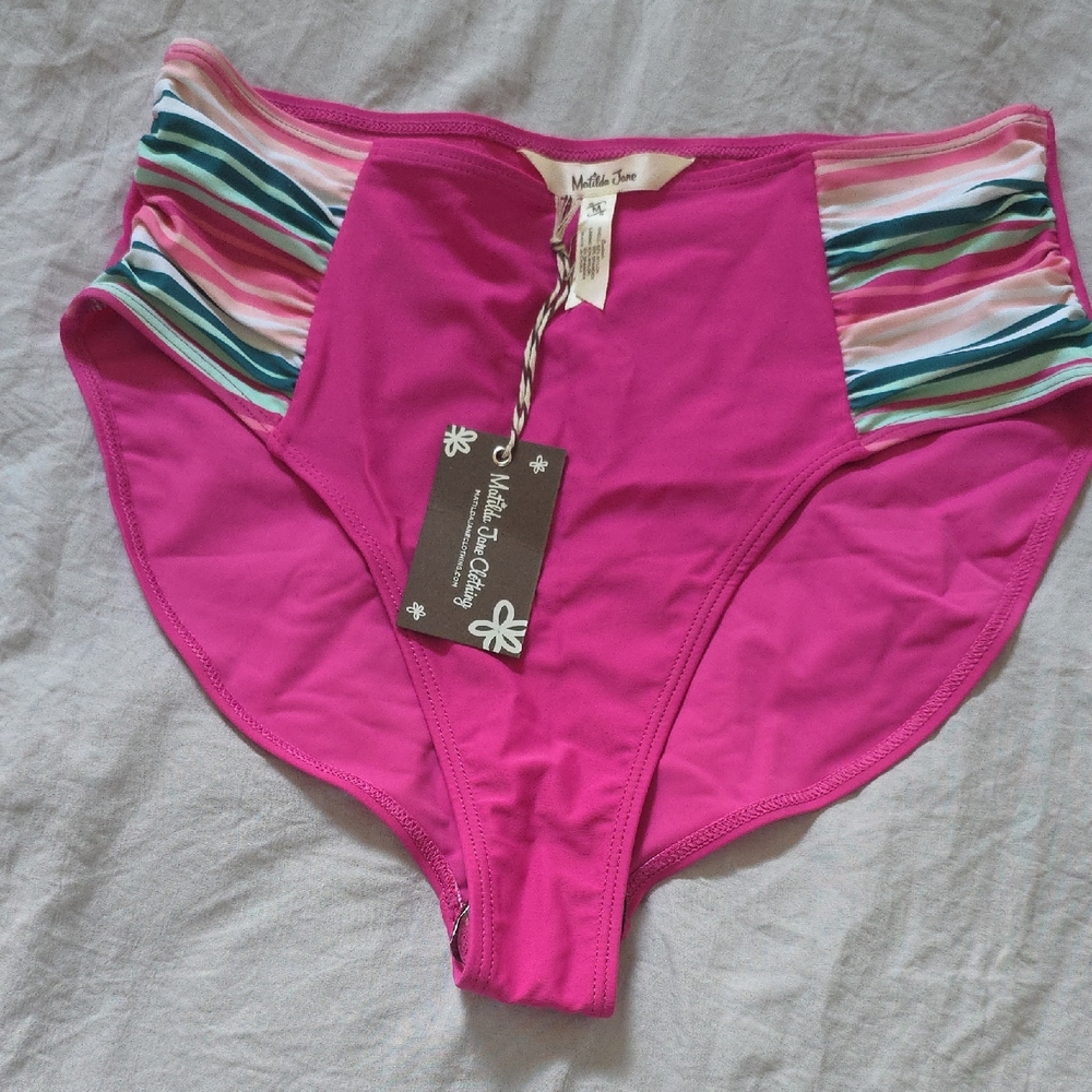 Matilda Jane Pink Striped Bikini Bottom